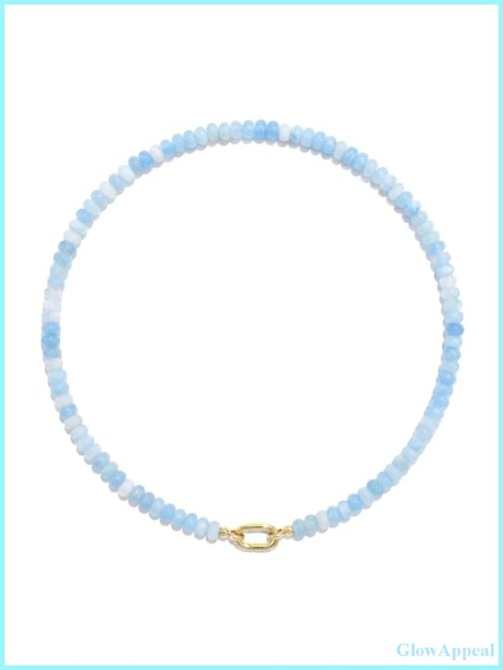 Natural Gemstone Beaded Necklace for Women Boho Summer Beach Layering Choker